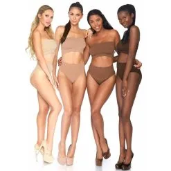 2P MARRON TOP+CULOTTE TAILLE HAUTEE