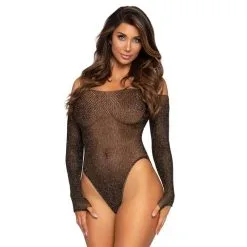 BODY LUREX MANCHES LANGUES + POUCE