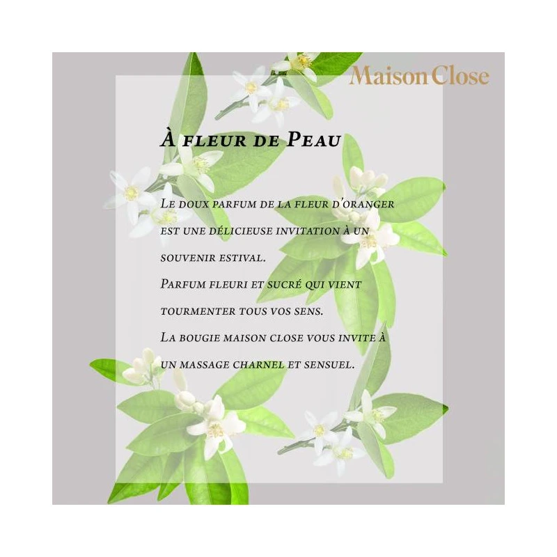 BOUGIE DE MASSAGE FLEUR D'ORANGER – Image 5