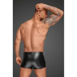 BOXER WETLOOK ZIP + DECO VINYLE
