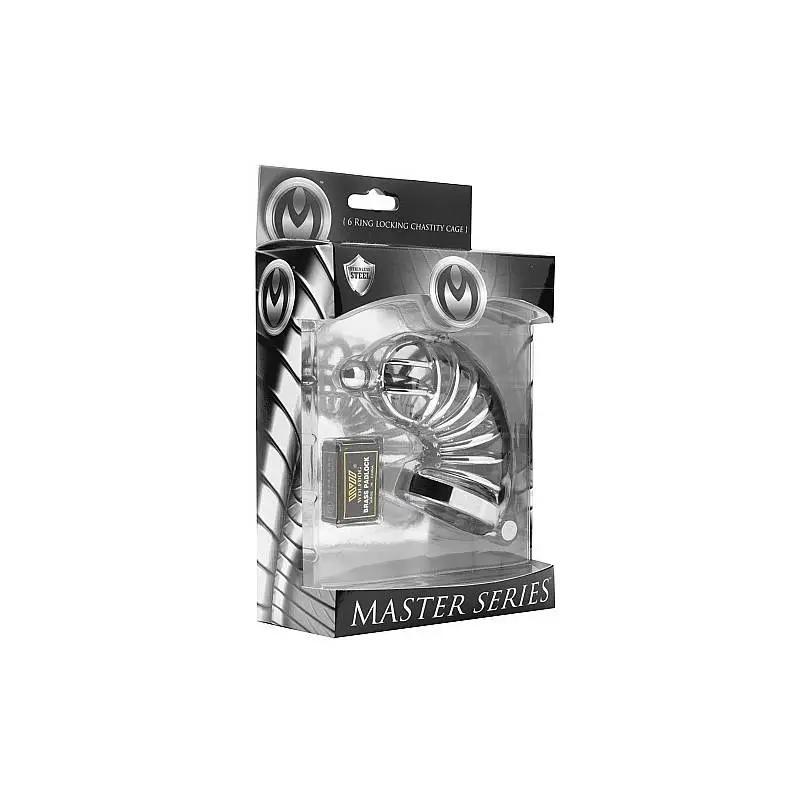 CAGE DE CHASTETE 6 ANNEAUX + TIGE URETRALE – Image 2