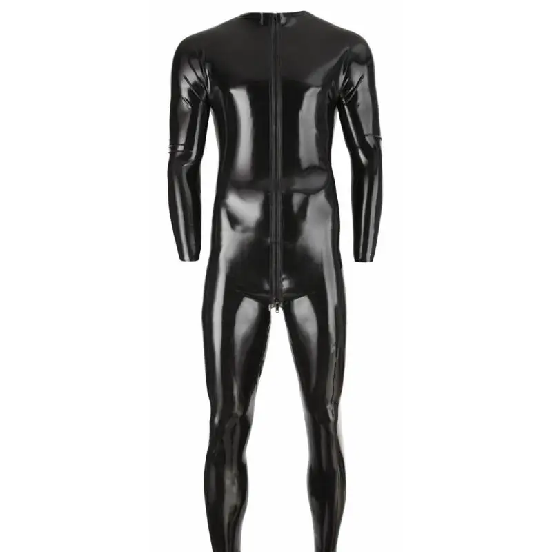 CATSUIT LATEX NOIR POUR HOMME – Image 5