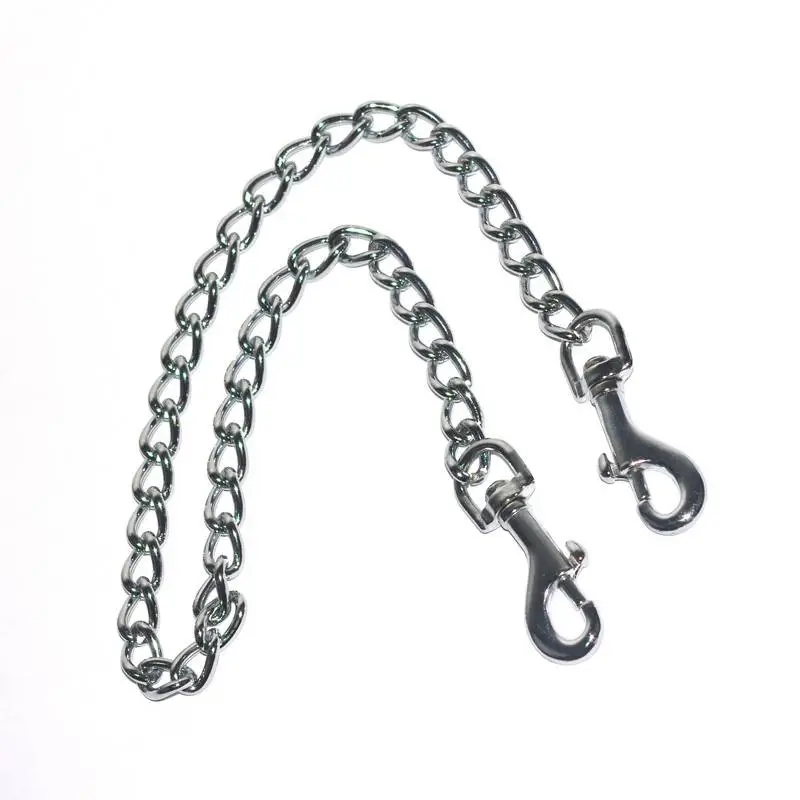 CHAINE CHROME 50 CM + 2 MOUSQUETONS – Image 2