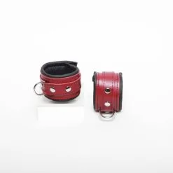 CHEVILLÈRES CUIR BURGUNDY 5CM