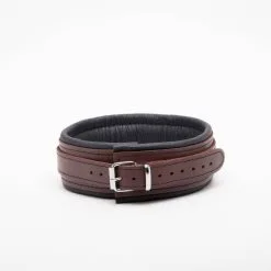 COLLECTION DEMONIA COLLIER CUIR MARRON + ANNEAU