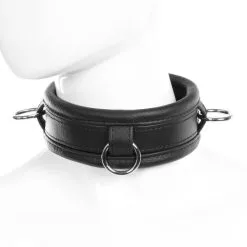 COLLECTION DEMONIA COLLIER CUIR NOIR