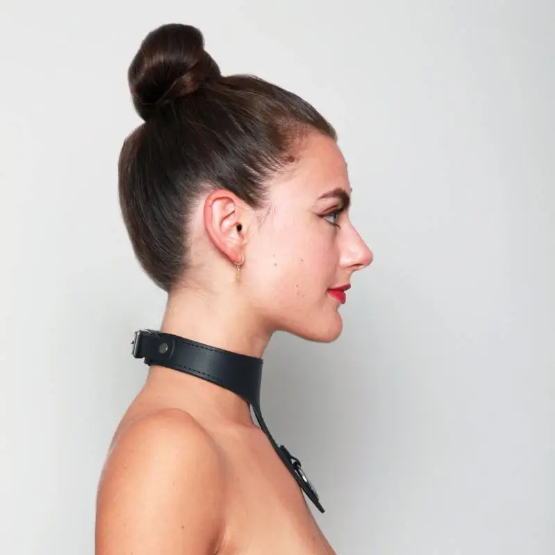 COLLIER CUIR NOIR - HISTOIRE D'Ô – Image 3