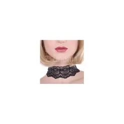 COLLIER EN DENTELLE NOIRE