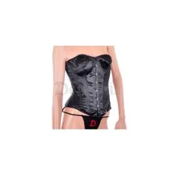 CORSET SATIN NOIR