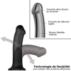 DILDO BENDABLE Violet TAILLE M