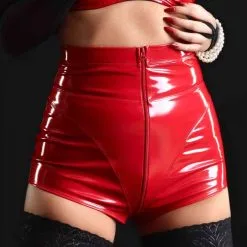 JENNA SHORT VINYLE ROUGE