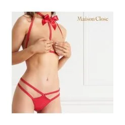 LE PETIT SECRET - HARNAIS ET STRING ROUGE