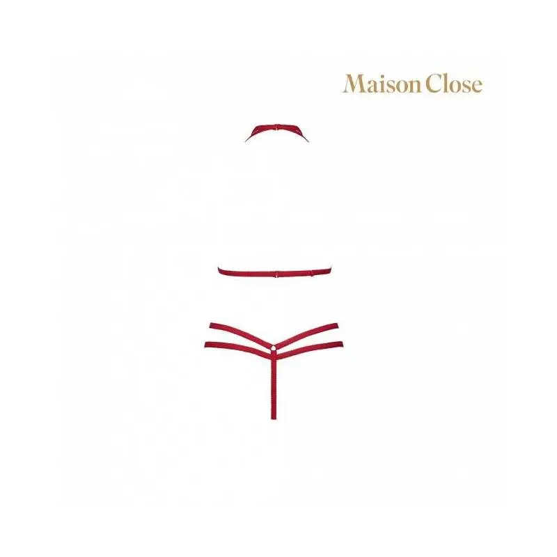 LE PETIT SECRET - HARNAIS ET STRING ROUGE – Image 7