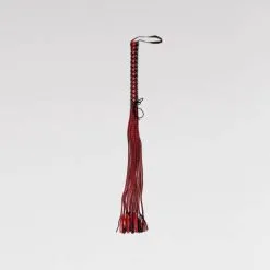 MARTINET 12 LANIÈRES TRESSÉES NOIR & ROUGE