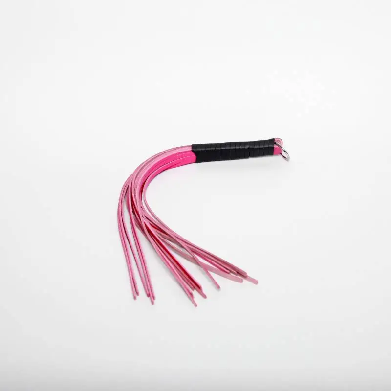 MARTINET 16 LANIERES CUIR ROSE 45CM – Image 2