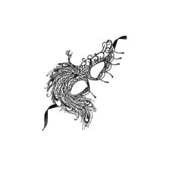 MASQUE DENTELLE CRÉPUSCULE ECLIPSE NOIR T.U