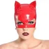 Patrice Catanzaro MASQUE PETIT CHAT VINYLE ROUGE