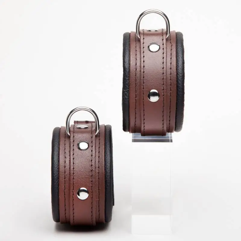 COLLECTION DEMONIA MENOTTES CHEVILLES CUIR MARRON – Image 2