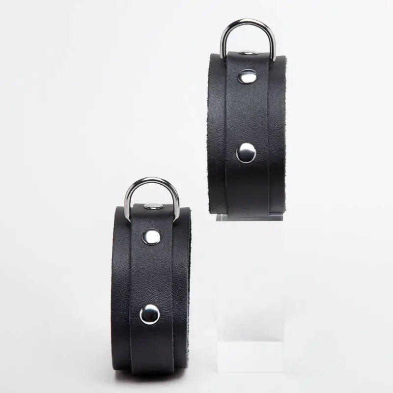 MENOTTES CUIR NOIR FIN BASIC – Image 5