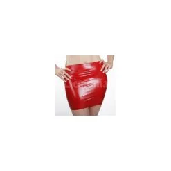 MINI JUPE LATEX ROUGE