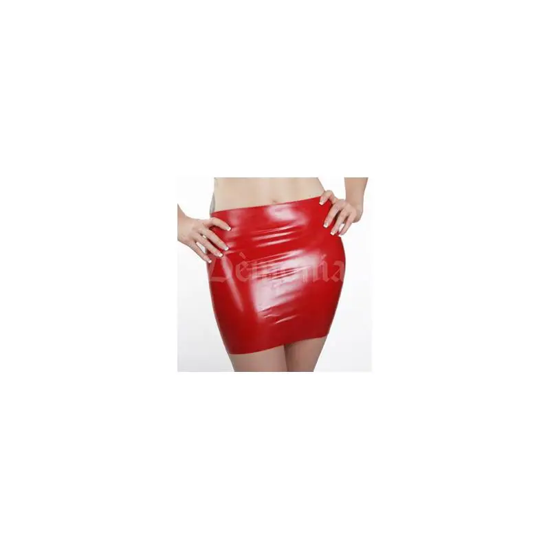 MINI JUPE LATEX ROUGE