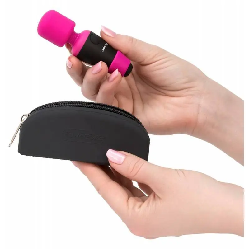 MINI WAND NOIR ET ROSE RECHARGEABLE (9 X 2.5 CM) – Image 3