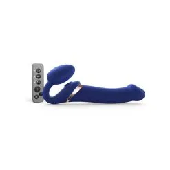 MULTI ORGASM-STRAP ON BENDABLE L-BLEU NUIT