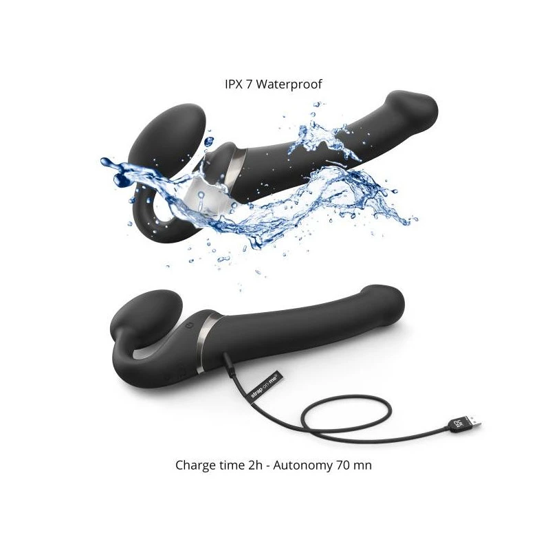 MULTI ORGASM-STRAP ON BENDABLE L-NOIR – Image 6