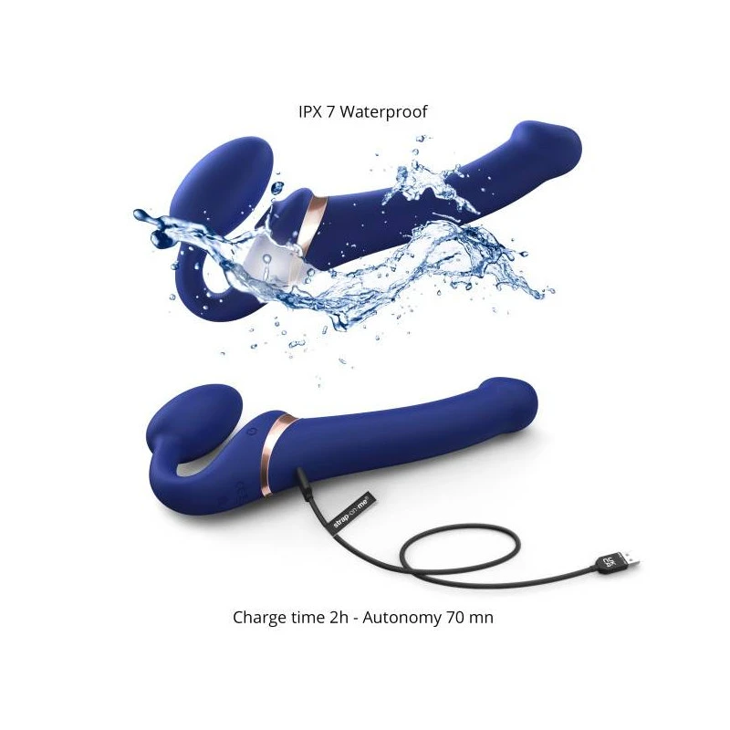 MULTI ORGASM-STRAP ON BENDABLE S-BLEU NUIT – Image 5