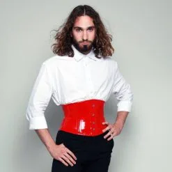 SERRE TAILLE COURT VINYLE ROUGE