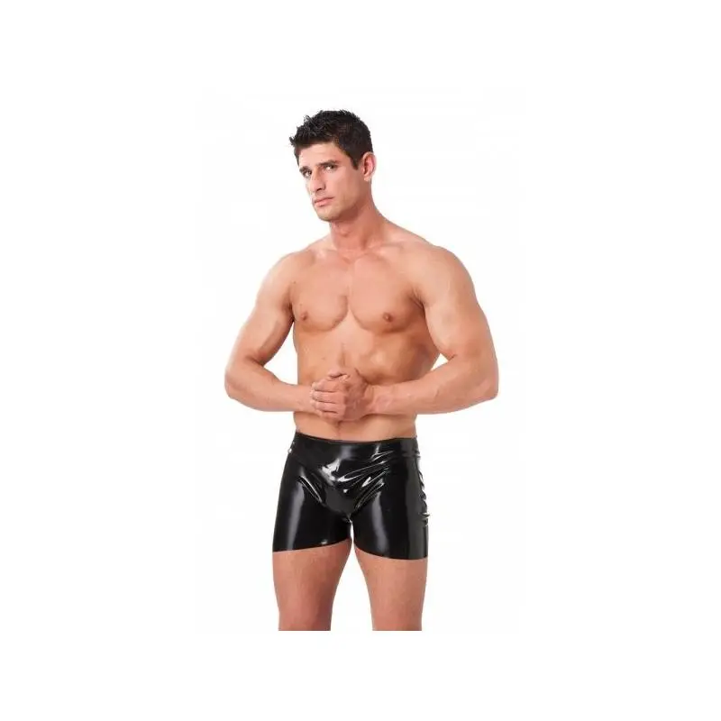 SHORT HOMME LATEX NOIR