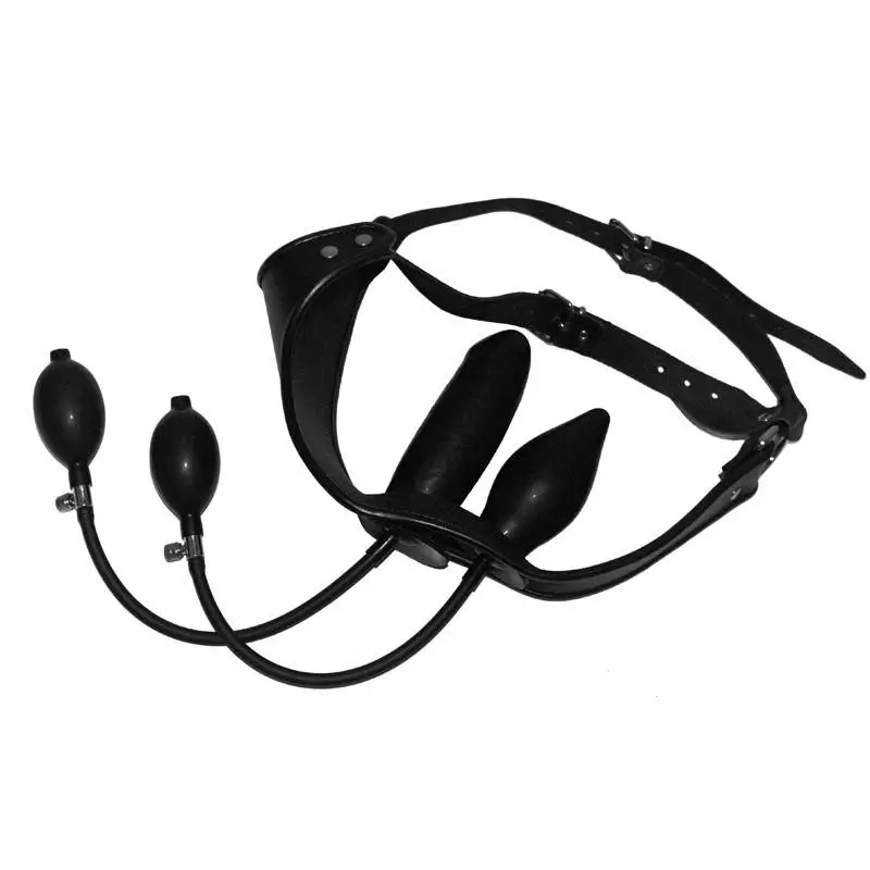 STRING CUIR GODE ET PLUG INTERNES GONFLABLES – Image 4